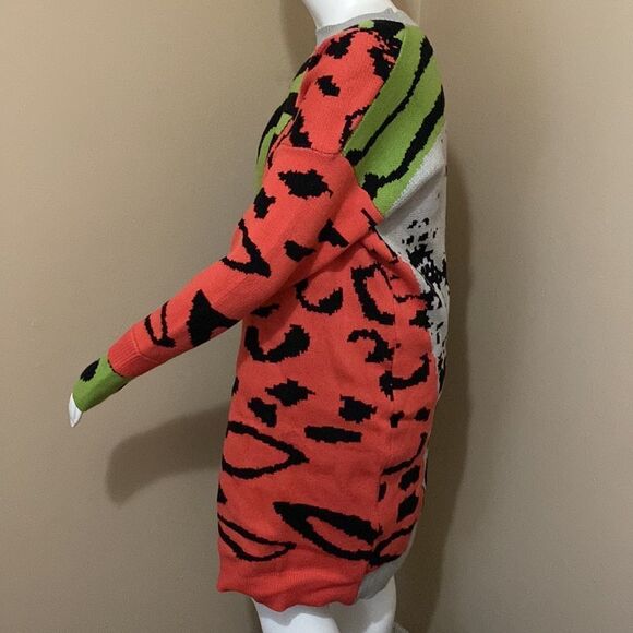 NWOT Oversized Multi-Color Sweater Dress - Picture 14 of 16